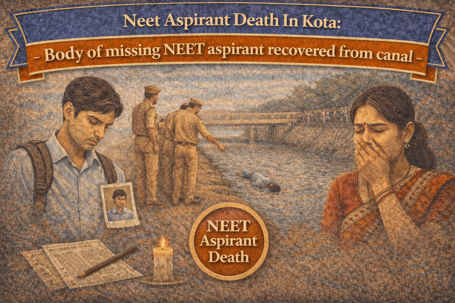 NEET Aspirant Death In Kota – Body of Missing Student Recovered From Canal